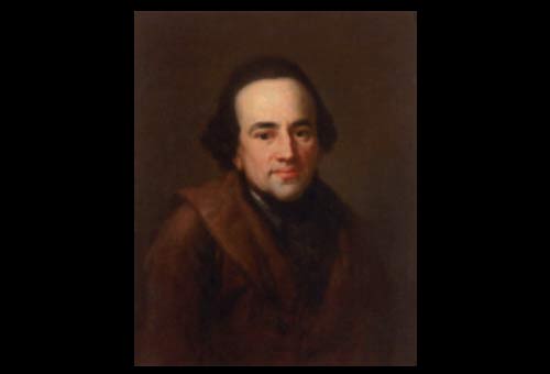 Moses Mendelssohn, philosopher and grandfather of Felix Mendelssohn Bartholdy and Fanny Hensel, by Anton Graff